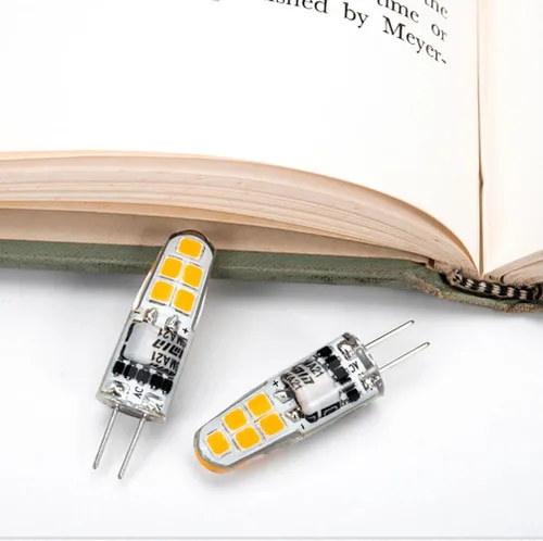 Vista 3 de Paquete de 8 bombillas LED G4 de 12 V de 1.3 W (bombilla halógena equivalente a 10 W), blanco cálido 3000 K G4JC base bi-pin para paisaje, debajo