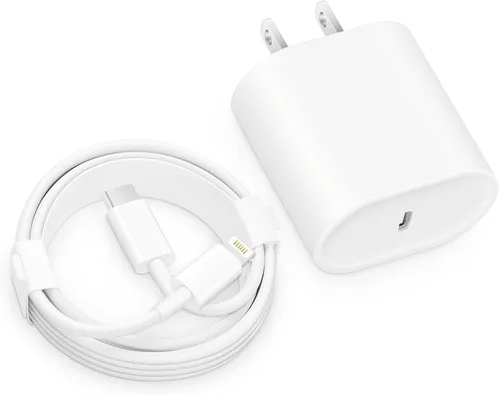 Vista 4 de Cargador Rápido para iPhone, 20W USB C con Cable de 1.8m Compatible con IP 14/14 Pro/14 Plus/14 Pro Max/13/13 Mini/13 Pro/13 Pro Max/12/11/X y Más