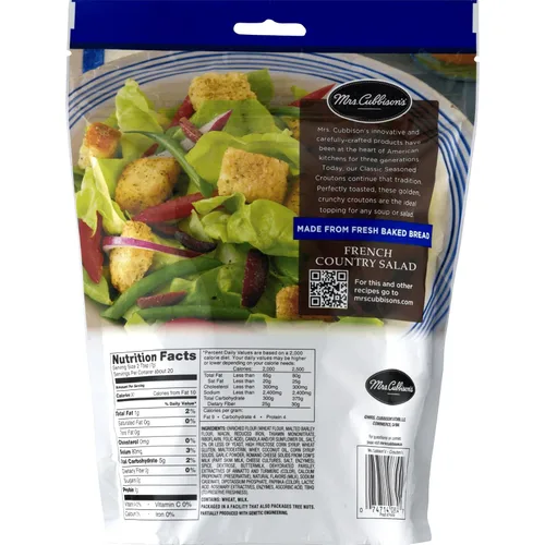 Vista 2 de Mrs. Cubbison's Croutons Classic Seasoned Restaurant Style, 5 onzas (paquete de 2)