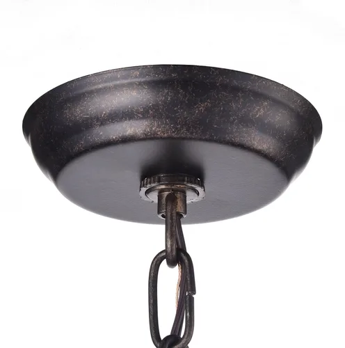 Vista 8 de Edvivi Amorette - Mini candelabro de cristal, 1 lámpara moderna y elegante de techo de bronce antiguo, iluminación colgante ajustable para armario