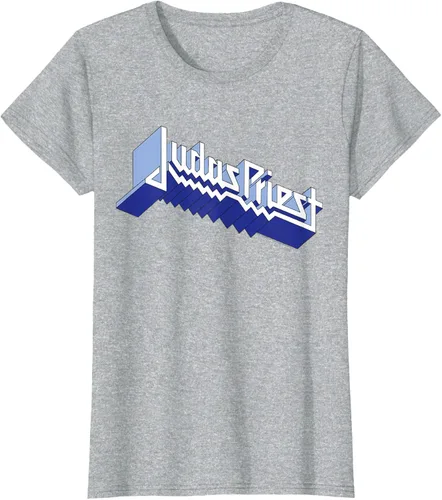 Vista 23 de Judas Priest - Camiseta con logotipo de Defender, Negro