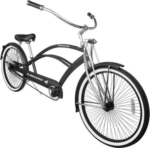Vista 26 de MICARGI Bicicleta híbrida para adultos de 24/26 pulgadas, bicicleta híbrida de 1/7 velocidades para mujeres, hombres, personas mayores, bicicleta
