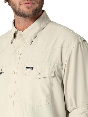 Vista 2 de Wrangler 112323744 Camisa de Rendimiento para Hombre Negra