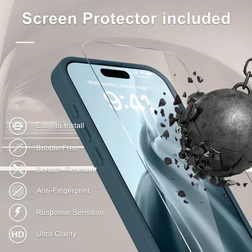 Vista 475 de Funda para Google Pixel 10 Pro XL, cubierta magnética mate, color negro Fit for MagSafe, Screen Protector included, Shockproof Military Grade