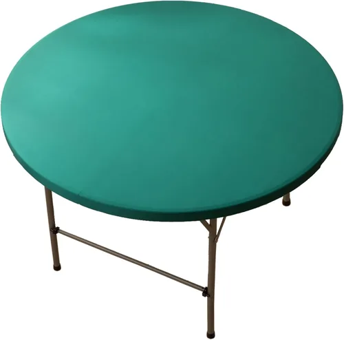 Vista 12 de Mantel redondo de elastano ajustable de 48 pulgadas, mantel plegable elástico de picnic, mantel elástico para mesa de patio, manteles lavables