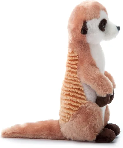 Vista 3 de The Petting Zoo Suricata de peluche, regalos para niños, animales salvajes del zoológico Onez, juguete de peluche de suricata de 12 pulgadas
