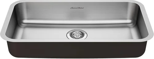 Vista 4 de American Standard 18SB6181600S.075 Portsmouth 18" x 16" ADA - Fregadero de cocina de acero inoxidable con cuenco individual