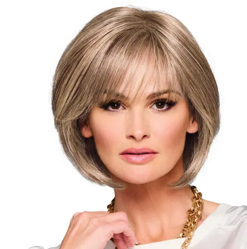 Vista 20 de Raquel Welch Made You Look Chin-Length Chic Bob, 100% atado a mano por ropa de pelo, gorra pequeña promedio, RL10/12 castaño iluminado por el sol