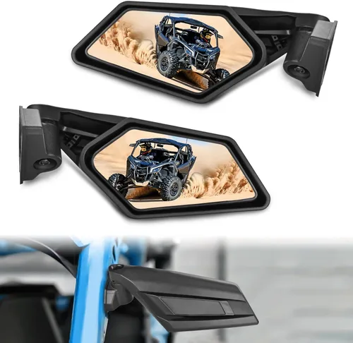 Vista 16 de Nilight UTV - Espejos retrovisores de 12 pulgadas de ancho, espejo central convexo transparente con abrazaderas de 1.75 a 2 pulgadas, ajustables 360