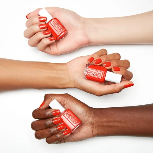 Vista 3 de essie - Esmalte de uñas de calidad de centro de manicura, vegano, libre de 8, colección Push Play, rojo, Start Signs Only, 0.46 onzas