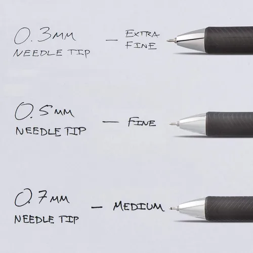 Vista 6 de PENBLN75C - Bolígrafos de tinta de gel líquido con punta de aguja Pentel EnerGel