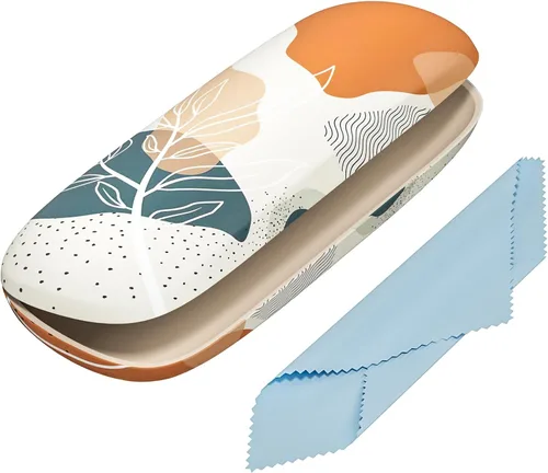 Vista 28 de Funda para gafas, funda protectora de carcasa rígida para gafas, unisex para mujeres y hombres Paquete de 3-Negro