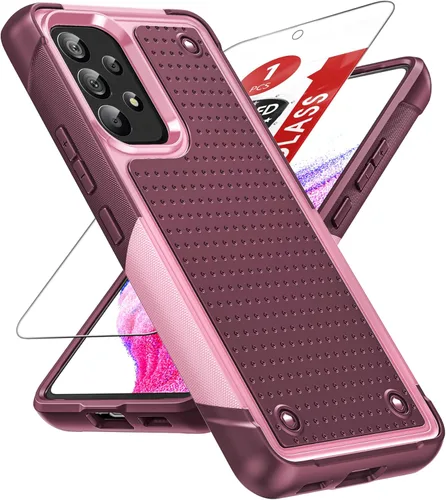 Vista 43 de LeYi Funda para Galaxy S21 FE-5G: Funda Samsung S21 FE con protector de pantalla, doble capa protectora de policarbonato duro y TPU suave Android
