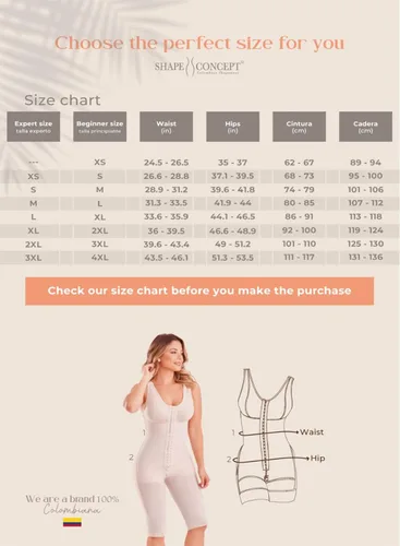 Vista 5 de SHAPE CONCEPT 057 059 Fajas Colombianas Reductoras y Moldeadoras Ropa de compresión poscirugía abdominal