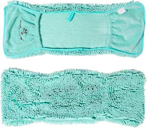 Vista 2 de Patas Lague Toalla absorbente para perros de secado grande, 35 x 15 pulgadas, toalla de baño de microfibra extra grande de secado rápido