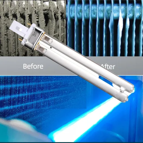 Vista 4 de Bombilla UV equivalente a UVRB para TotalPond UVC9 Lámpara ultravioleta bi-pin G23 de 9 W 10,000 horas de vida útil Bombilla clarificadora