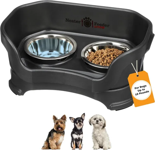 Vista 36 de Neater Pet Brands Neater Feeder Deluxe Cuencos para Perros Elevad os a Prueba de Derrames para Perros Pequeños Menos de 19 lbs, Fabricado en EE.UU.