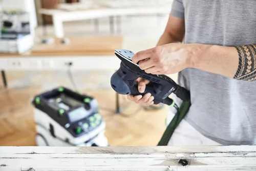 Vista 3 de Festool 497390 Granat P40 Grit RO 90 (3.661 in) Hojas de lijado abrasivas Delta Paquete de 50