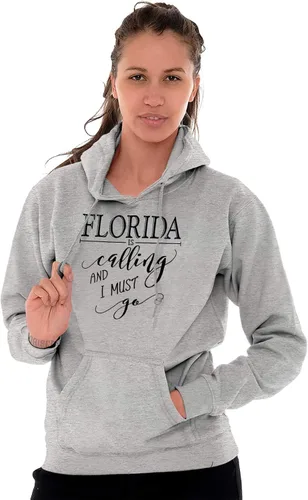 Vista 5 de Brisco Brands Sudadera con capucha Florida is Calling and I Must Go para mujer y hombre