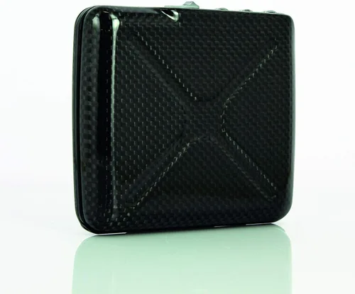 Vista 7 de ÖGON -DESIGNS- The First Pocket Size Vault - Cartera de código de aluminio para tarjetas y billetes, con cerradura con un código de 3 dígitos