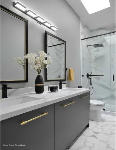 Vista 4 de Dainolite Ltd DAINVLD-215-5W-MB - Lámpara LED moderna contemporánea, cerca del techo, color negro