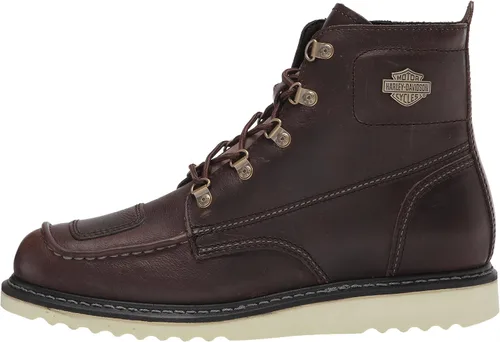Vista 8 de HARLEY-DAVIDSON FOOTWEAR Botas de motocicleta Hagerman para hombre, Fossil Brown