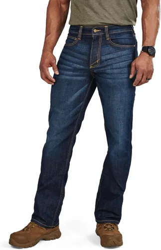 Vista 6 de 5.11 Tactical Defender-Flex Jeans de bota recta para hombre, tejido elástico mecánico, bolsillos clásicos, estilo 74477