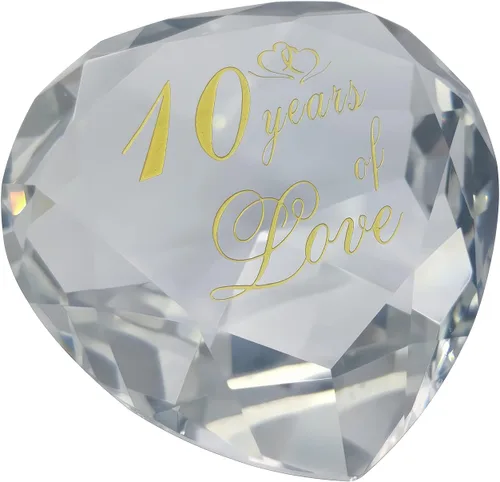 Vista 7 de Regalos de cristal de aniversario de 1 año para ella y él, primera boda para marido, esposa, novio o novia, regalo de aniversario de un año