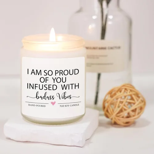 Vista 4 de Velas Divertidas de Felicitación, Regalos de Felicitación para Mujeres, Regalos de Orgullo, Regalo de Promoción, Regalo Guay para Mujeres, Hombres