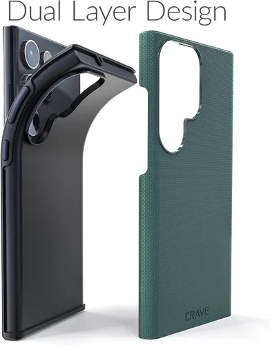 Vista 4 de Funda Crave para Samsung Galaxy S23 Ultra, Funda de Protección a Prueba de Golpes de Doble Capa para Samsung Galaxy S23 Ultra (17.27 cm) - Verde