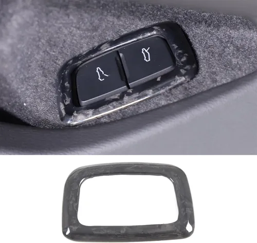 Vista 8 de Cubierta de botón de interruptor de maletero de fibra de carbono real compatible con Chevrolet Corvette C8 2020-2026, accesorios de marco de panel