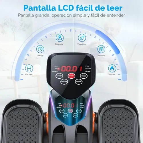 Vista 4 de GUGTTR Under Desk Elliptical Machine, Electric Elliptical Leg Exerciser for Seniors Fully Assembled, Quiet & Portable Electric Seated Pedal