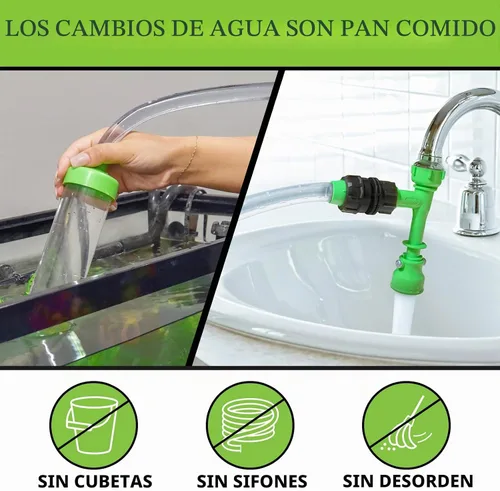 Vista 3 de Python Sistema de mantenimiento de acuario sin derrames, limpieza y llenado de grava y cambiador de agua, 25 pies