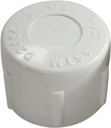 Vista 3 de Adaptador de tubo de PVC de 1/2 pulgada con tapón de rosca hembra, adaptador de tubo de acoplamiento, rosca NPT para tubería de alcantarillado