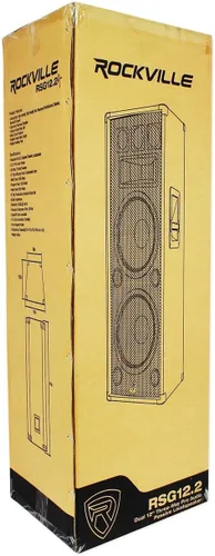 Vista 4 de Rockville RSG12.2 Dual 12" 3-Way 4-Ohm Pasivo DJ PA Altavoz, paquete de 2