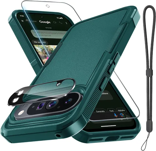 Vista 56 de Funda para Google Pixel 7A, Funda Protectora de Teléfono de Cuerpo Completo Resistente de Trabajo Pesado Robusta a Prueba de Golpes con Correa