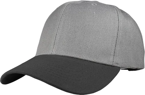 Vista 95 de Gorras de béisbol con correa trasera ajustable, lisas, negras, 12