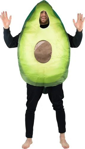 Vista 4 de Disfraz de aguacate verde para adultos talla única