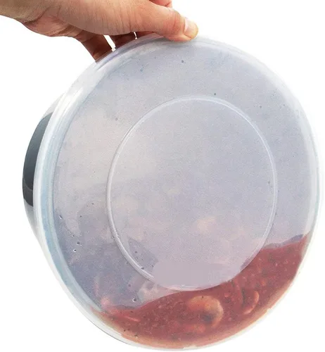 Vista 5 de Tapa de silicona de grado alimenticio para retiene calor, vapor y frescura, tapa de repuesto para olla a presión eléctrica de 6 cuartos