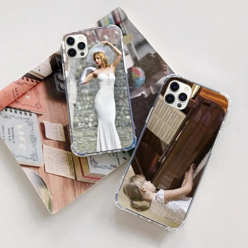Vista 6 de LYLBFOF Funda de teléfono personalizada con imagen personalizada para iPhone 17, 16, 15, 14, 13, 12, 11 Air Pro Max Mini Plus, resistente a