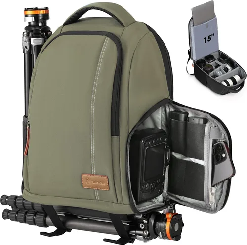 Vista 12 de TARION Mochila de cámara para fotógrafos compacta 15L, TB04 Negro