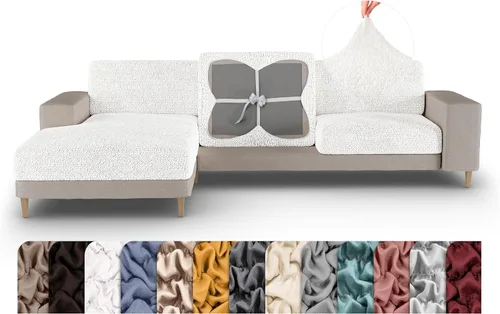Vista 18 de PAULATO BY GA.I.CO. Funda para Cojín de Sofá - Funda para Cojín de Sofá - Funda para Cojín en T y Cojín Tipo Caja - Protector de Muebles de Sofá