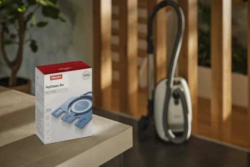 Vista 5 de Bolsa Miele 10123210 AirClean con eficiencia 3D, tipo GN, 4 bolsas y 2 filtros, blanca
