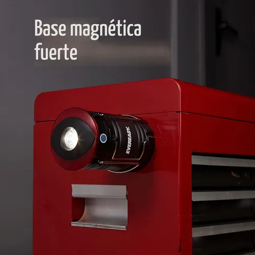 Vista 5 de EVEREADY Linterna de campamento de 360 LED (paquete de 2), linternas LED plegables, kits de supervivencia resistentes para huracanes, luz de Negro