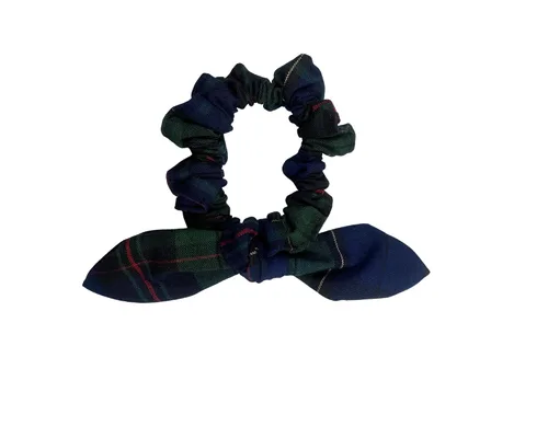 Vista 3 de Back to School/Uniform Plaid Scrunchie bunny ear Bowknot/School Uniform Plaid/Ponytail Bow Scrunchie/Plaid Accessories (Plaid 42-Bernards)