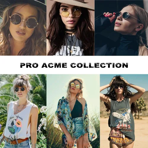 Vista 3 de Pro Acme - Gafas de sol polarizadas redondas para hombre y mujer, estilo John Lennon