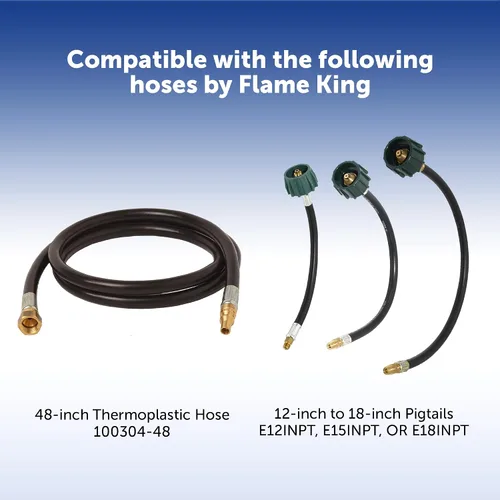 Vista 7 de Flame King (ACR-2) Regulador de gas propano LP de dos etapas, con cambio automático sin coletas para RVs, furgonetas, remolques