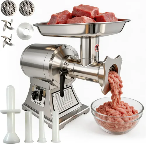 Vista 10 de Commercial Meat Grinder 750W Electric Meat Grinding Machine #22C