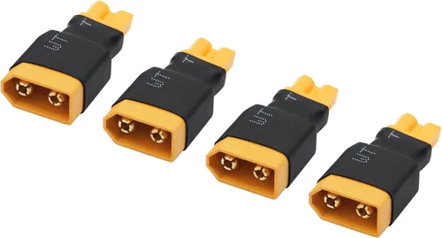 Vista 8 de 2 pares de adaptadores XT60 a XT30 macho hembra, XT30 a XT60 conector inalámbrico enchufe para RC FPV Drone Car Lipo NiMH cargador de batería ESC
