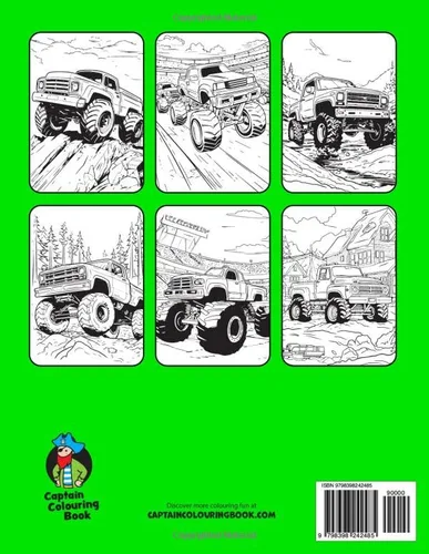 Vista 2 de Monster Trucks Colouring Book for Children (Vol. 2) 50 More Incredible Monster Truck Colouring Pages for Kids aged 5+ (Colouring Books for Children)